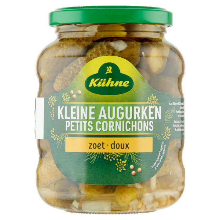 K&amp;uuml;hne Kleine Augurken Zoet 190g