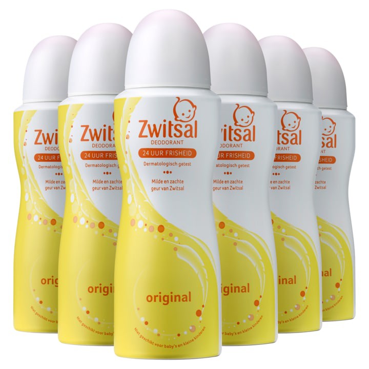 Zwitsal Deodorant Spray Original 6 x 100ml