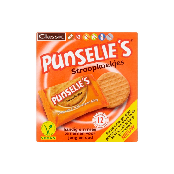 Punselie Stroopkoekjes Classic 12 Stuks