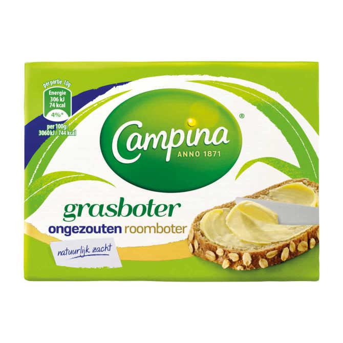 Campina Botergoud ongezouten grasboter