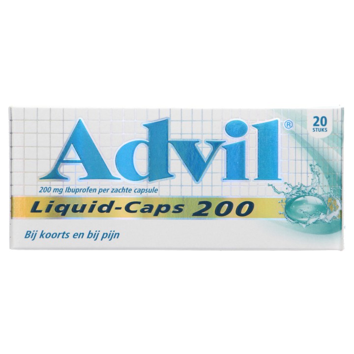 Advil Reliva Liquid-Caps pijnstiller 200 mg, 20 stuks