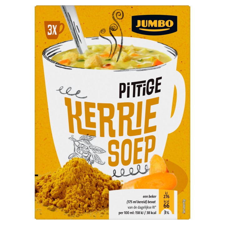 Jumbo Pittige Kerriesoep 3 Stuks