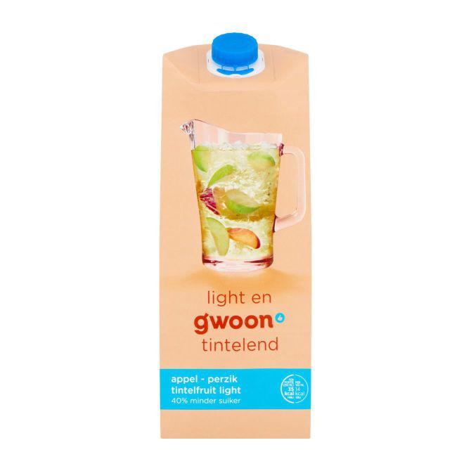 g&#039;woon Tintelfruit appel perzik light