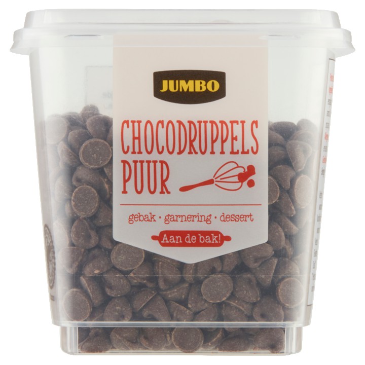 Jumbo Chocodruppels Puur 125g