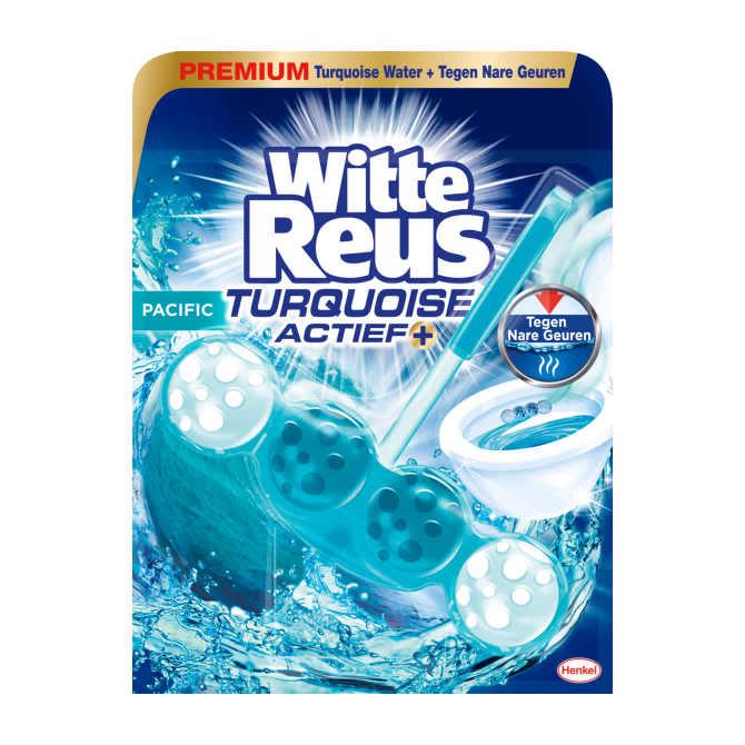 Witte Reus Toiletblok turquoise actief pacific