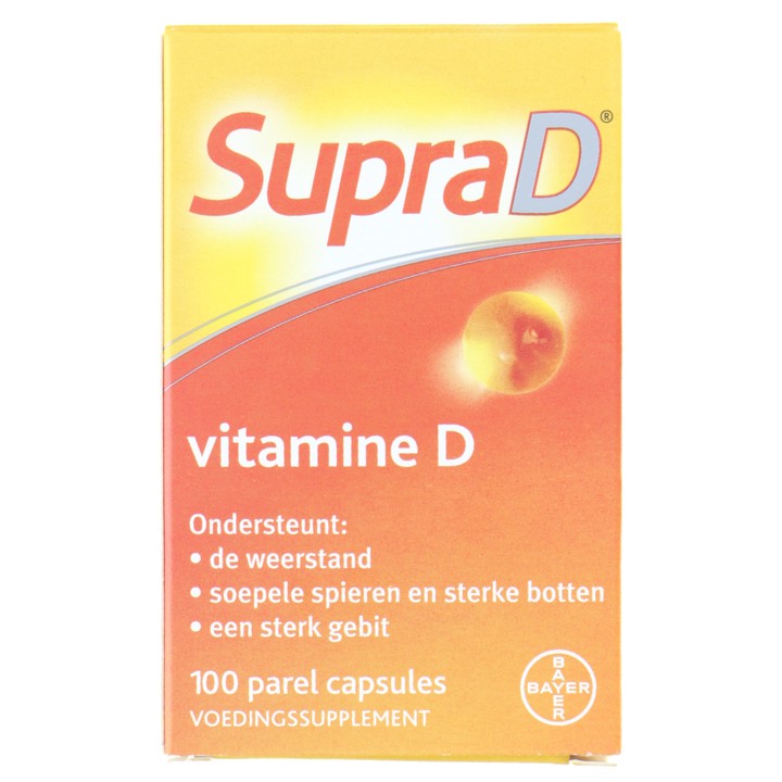 Supradyn Supra D, vitamine D voor sterke botten en spieren, 100 parelcapsules