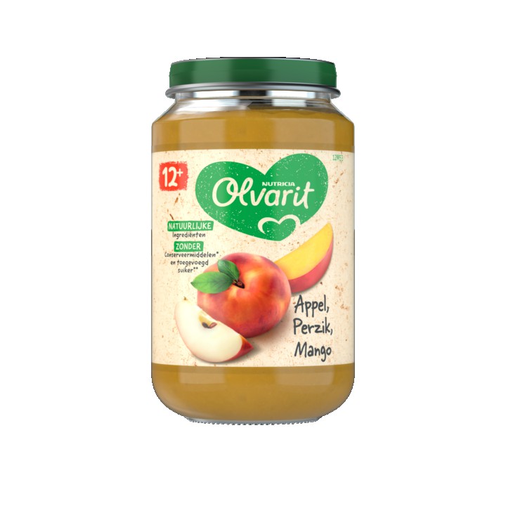 Olvarit Appel Perzik Mango 12+ Maanden 200g