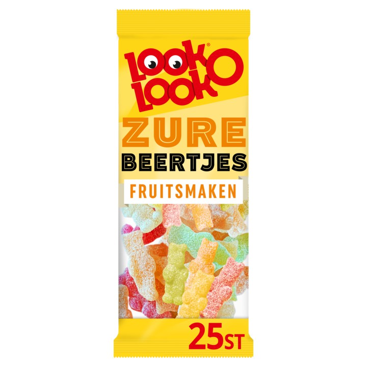 Look-O-Look Zure Beertjes Zuur Snoep Zak 135 gram