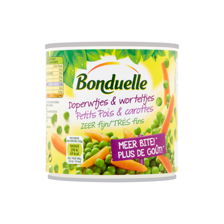 Bonduelle Doperwtjes &amp;amp; Worteltjes Zeer Fijn 305g
