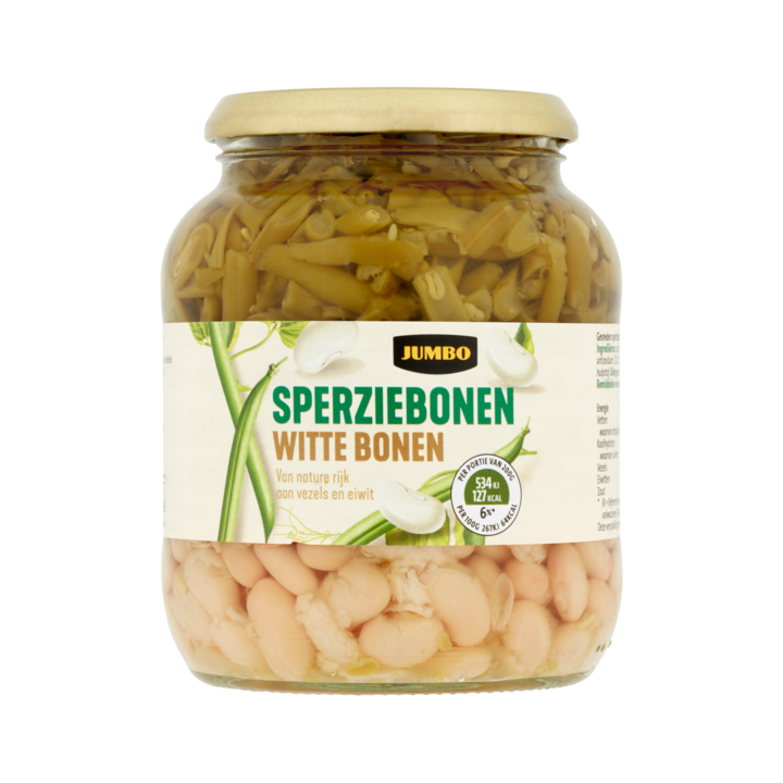 Jumbo Sperziebonen Witte Bonen 680g