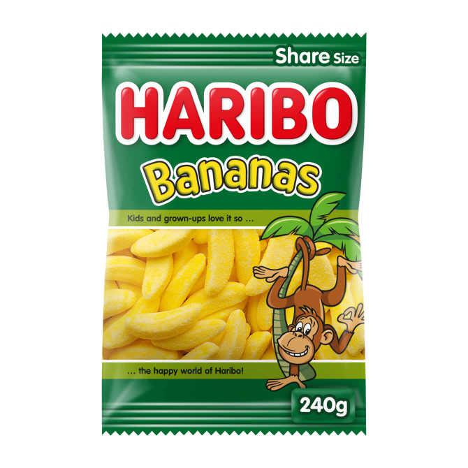 Haribo Bananas share size