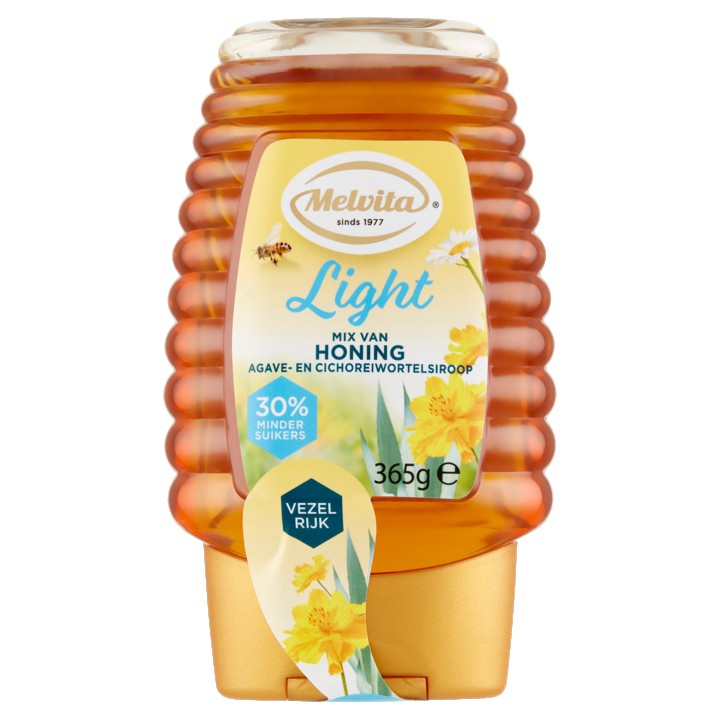 Melvita Light Mix van Honing Agave- en Cichoreiwortelsiroop 365g