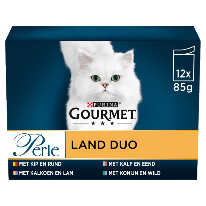 PURINA&amp;reg; Gourmet Perle Kattenvoer Land Duo 12 x 85g