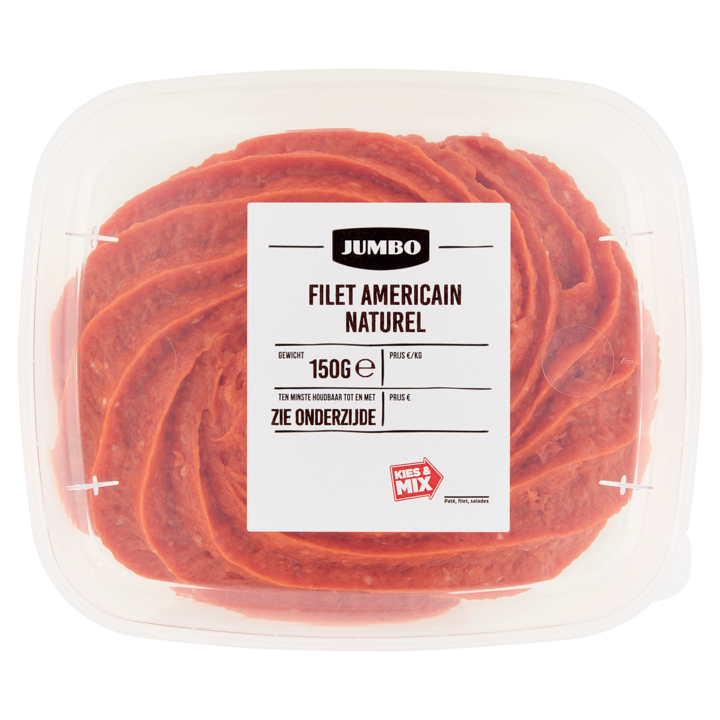 Jumbo Filet Americain Naturel 150g