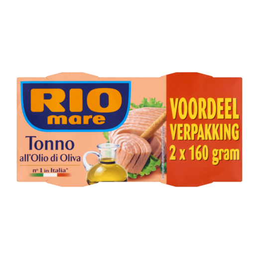 Rio Mare Tonijn in Olijfolie Voordeelverpakking 2 x 160g