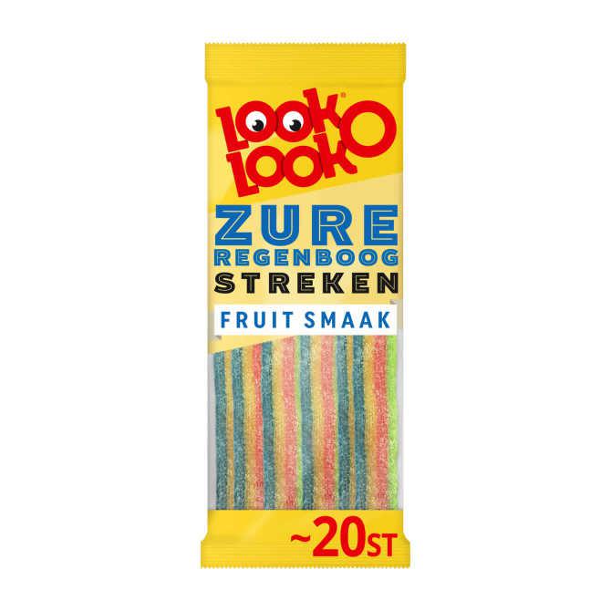 Look-O-Look Zure streken regenboog fruit smaak