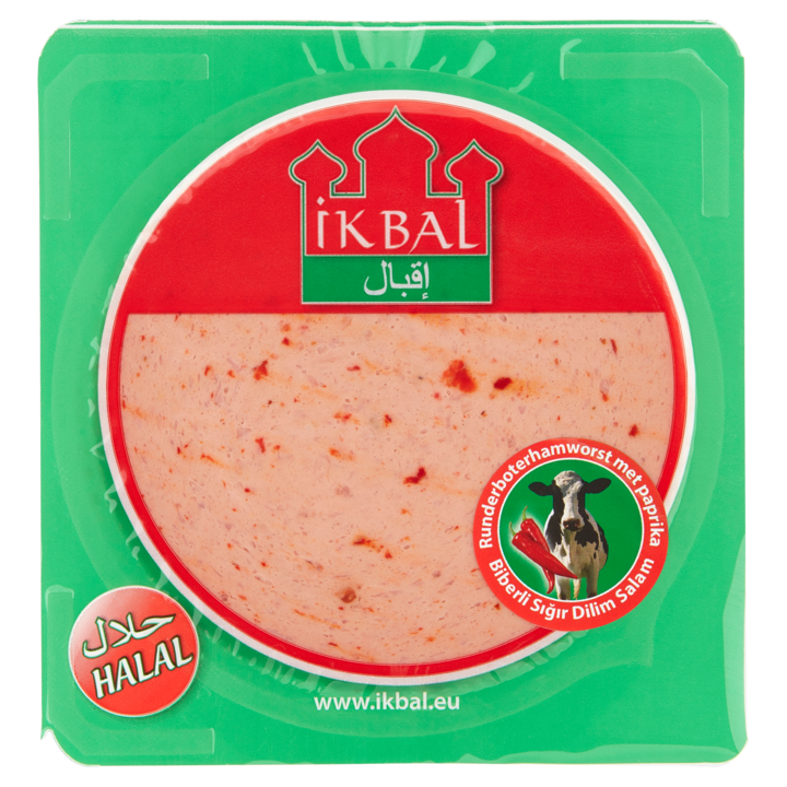 Ikbal Runderboterhamworst met Paprika 200g