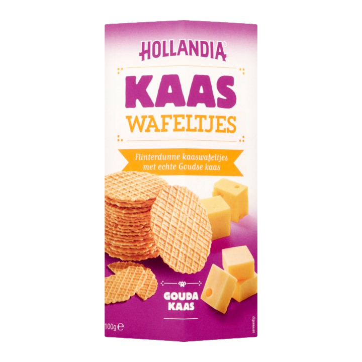 Hollandia Kaaswafeltjes Gouda Kaas 100g