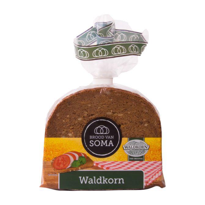 Brood van Soma Waldkorn bruin meegranenbrood 375 g