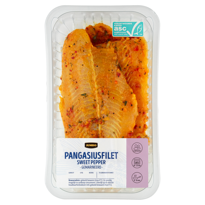 Jumbo Pangasiusfilet Sweet Pepper 310g