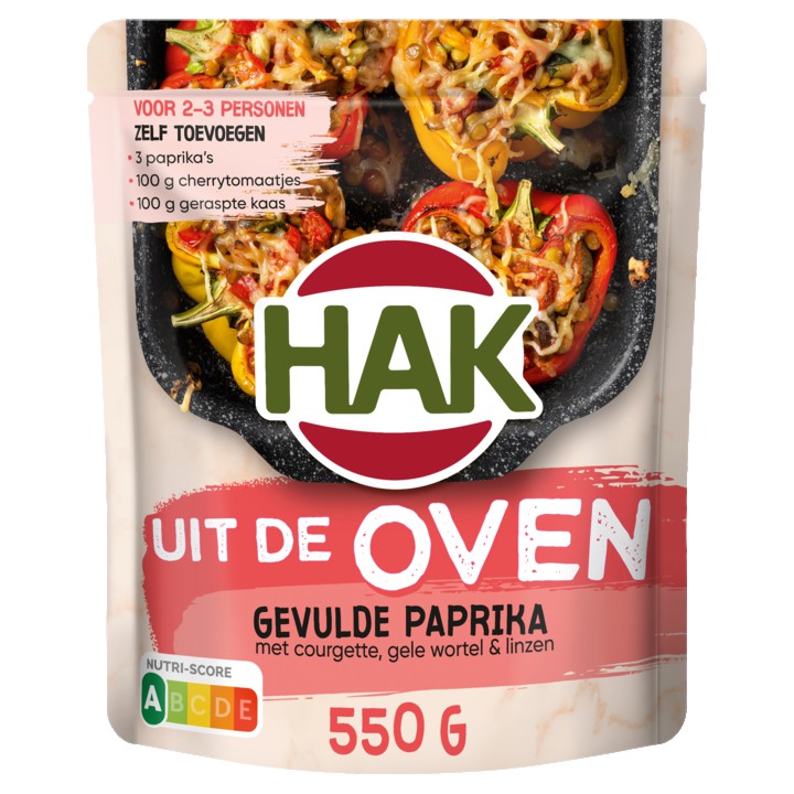 Hak Uit de Oven Gevulde Paprika 550g