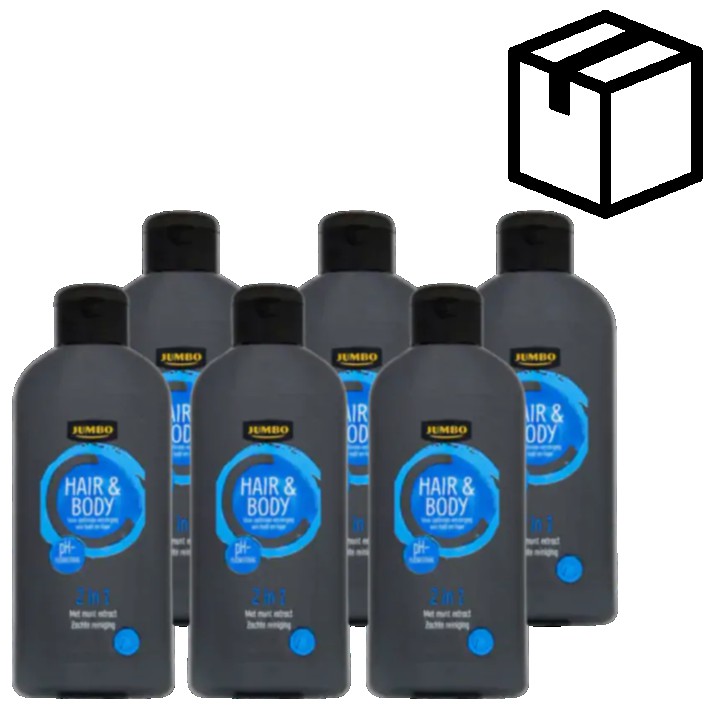 Jumbo Hair &amp;amp; Body 2 in 1 6 x 250ML