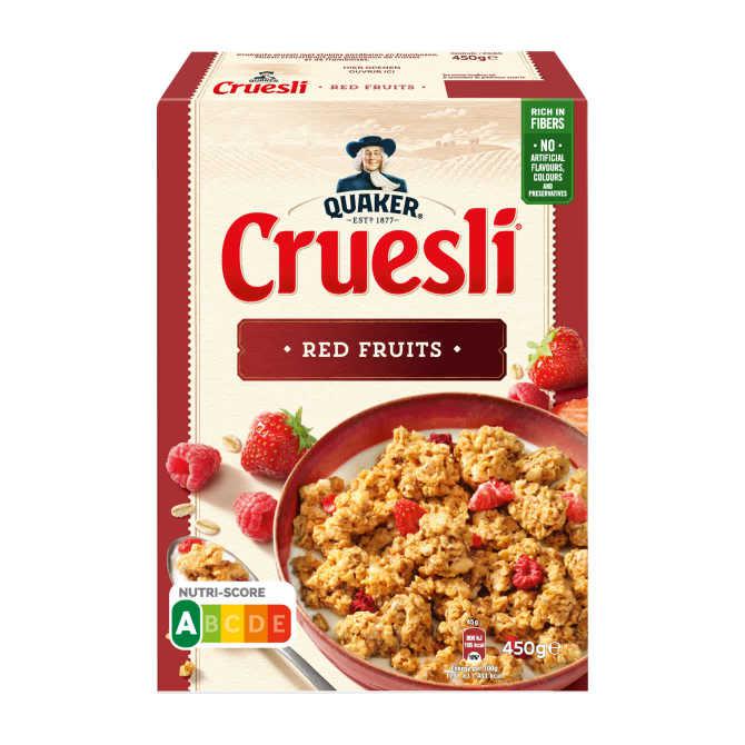 Quaker cruesli Rood fruit