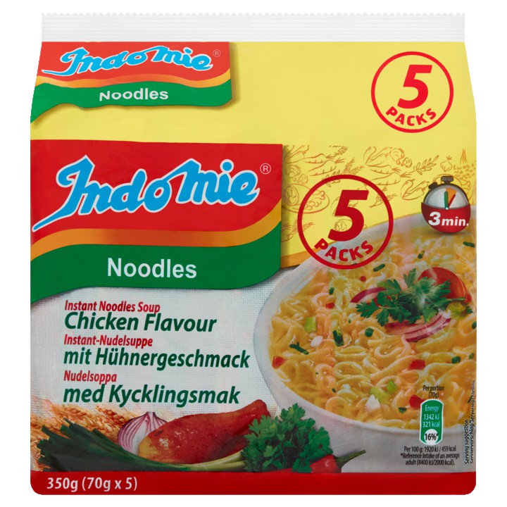 Indomie Instant Noodles Soup Chicken Flavour 5 x 70g