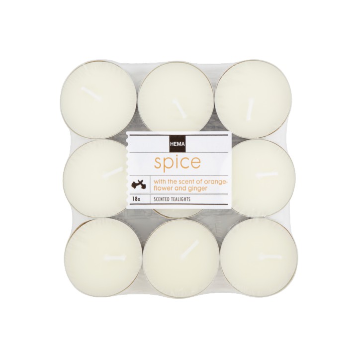 HEMA Waxine Sfeerlichten Geur Spice 18 Stuks