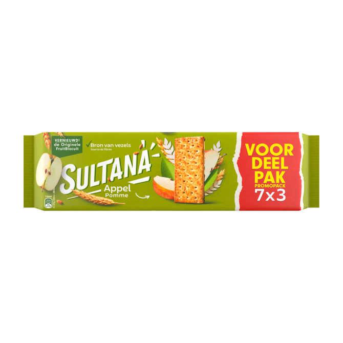 Sultana de Originele fruitBiscuit appel voordeelverpakking