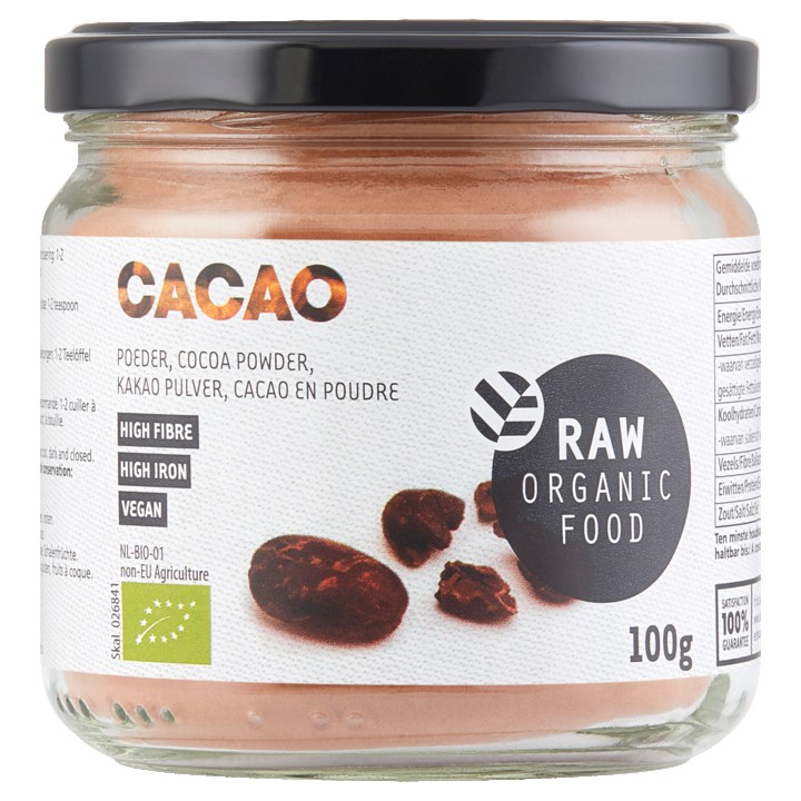 Raw Organic Food Cacao Poeder 100g