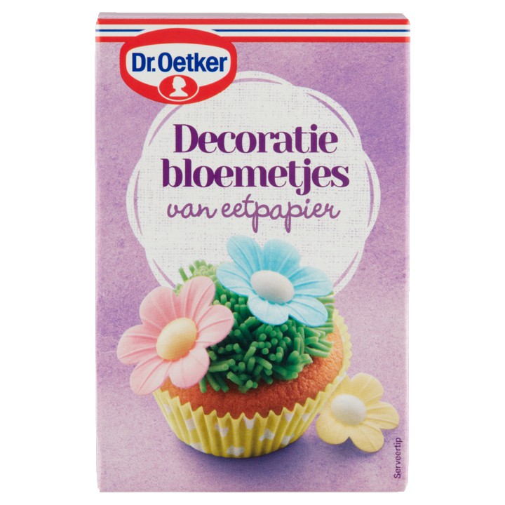 Dr. Oetker Decoratiebloemetjes Cupcake Taart versiering 3g