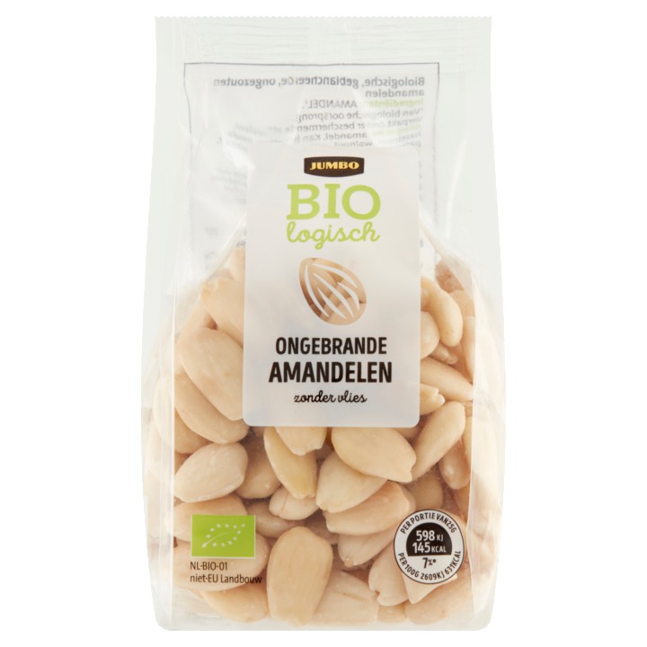 Jumbo Biologisch Ongebrande Amandelen 175g