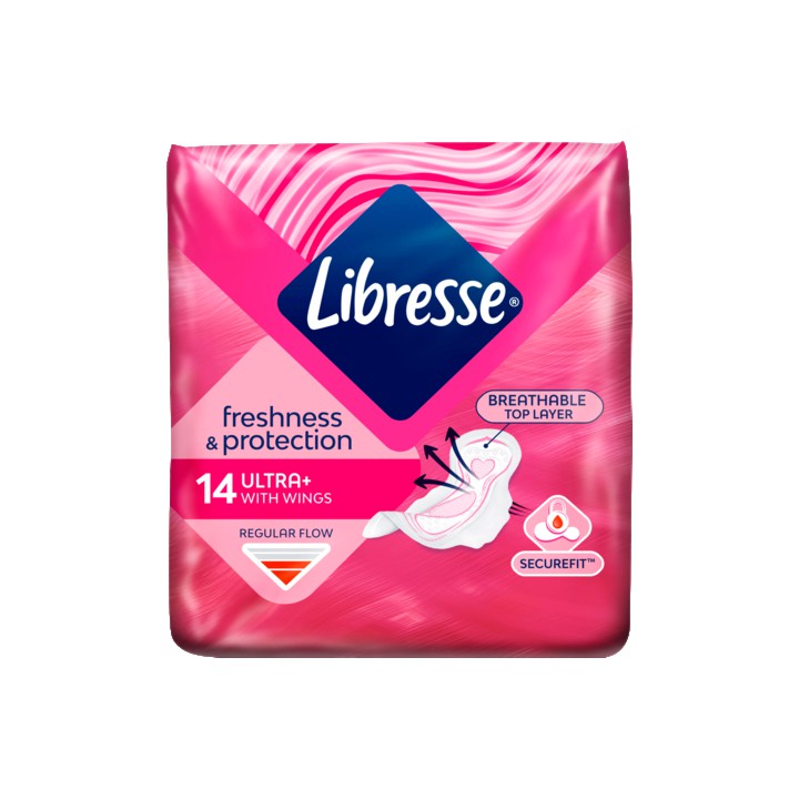 Libresse Ultra Thin Normal Wings Maandverband 14 Stuks