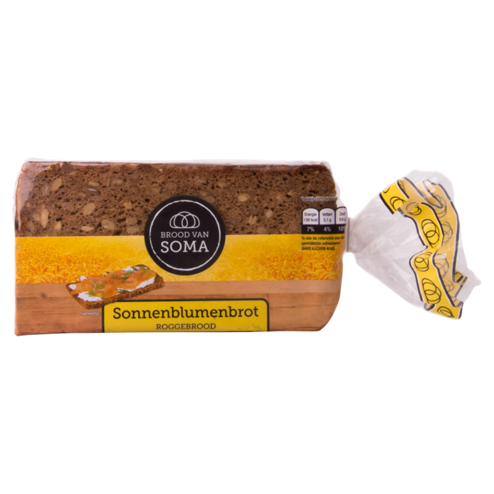 Soma Sonnenblumenbrot bruin rogge-tarwebrood 400g