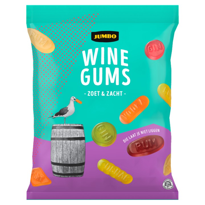 Jumbo Winegums Zoet &amp;amp; Zacht 500g