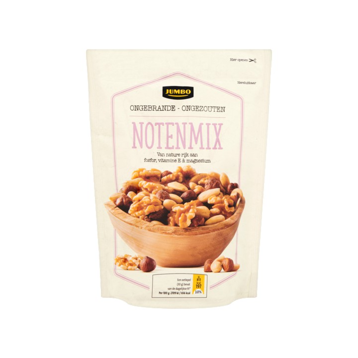 Jumbo Ongebrande &amp;amp; Ongezouten Notenmix 200g