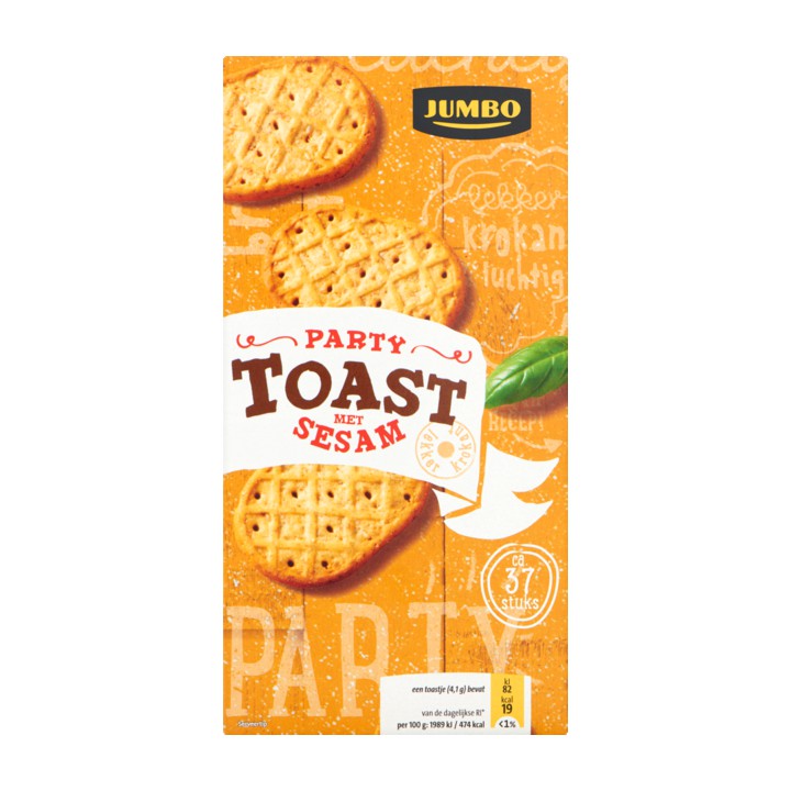 Jumbo Party Toast met Sesam 150g