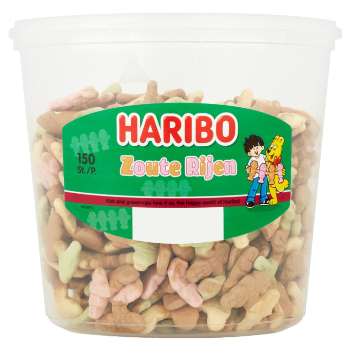 Haribo Zoute Rijen 150 Stuks 840g