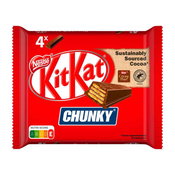 NESTL&amp;Eacute; KITKAT CHUNKY Melkchocolade 4-pack 4 x 40 g