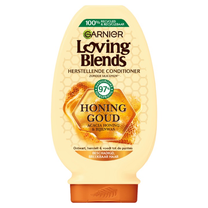 Garnier Loving Blends - Conditioner - Honing Goud - Beschadigd of Breekbaar Haar - 250ml