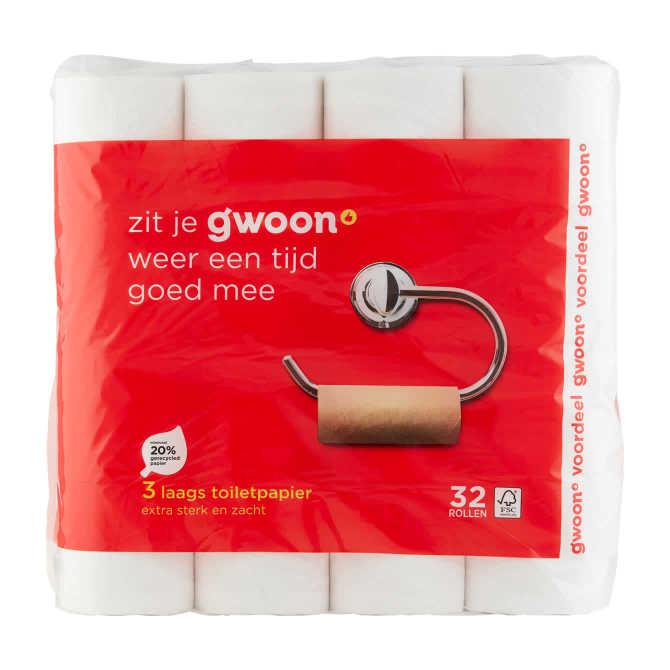 g&#039;woon Toiletpapier 3-laags