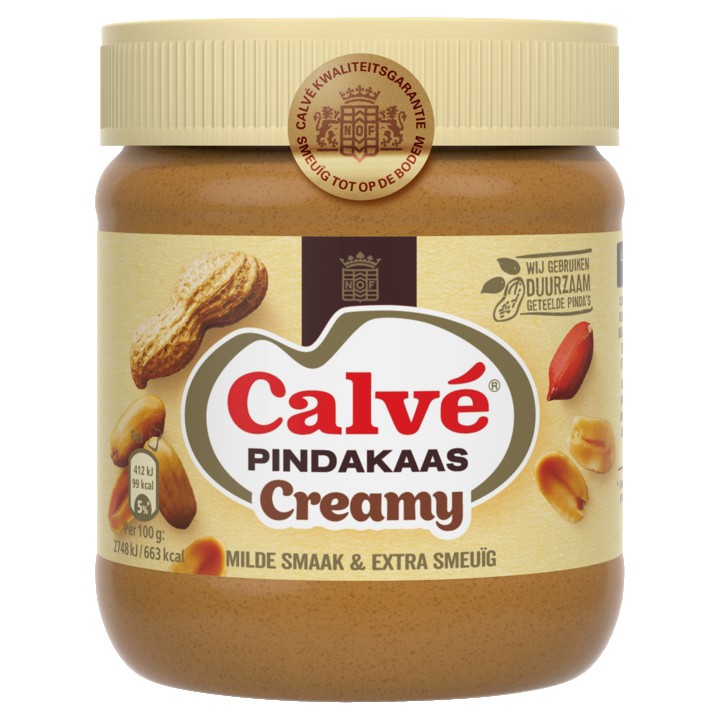 Calv&amp;eacute; Pindakaas Creamy 350g