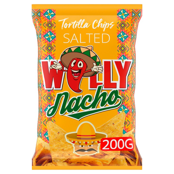 Willy Nacho Tortilla Chips Salted 200g