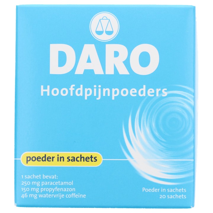 Daro Hoofdpijnpoeders zakjes, 20 stuks