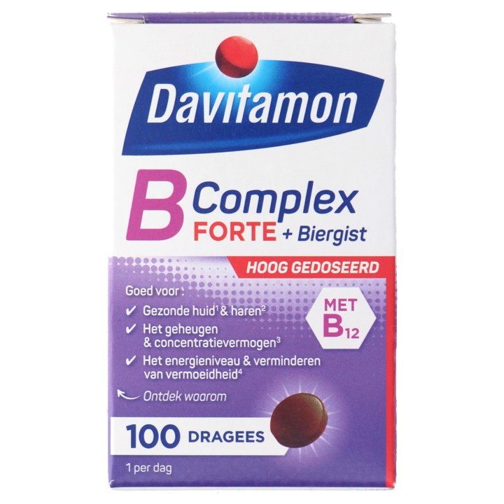 Davitamon B-Complex forte dragees, 100 stuks