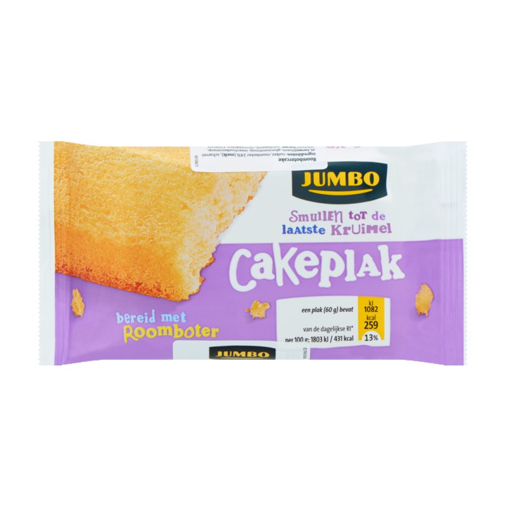 Jumbo Cake Plakjes 4 stuks x 60 g Verpakt