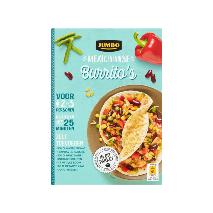 Jumbo Burrito&amp;#x27;s Pakket