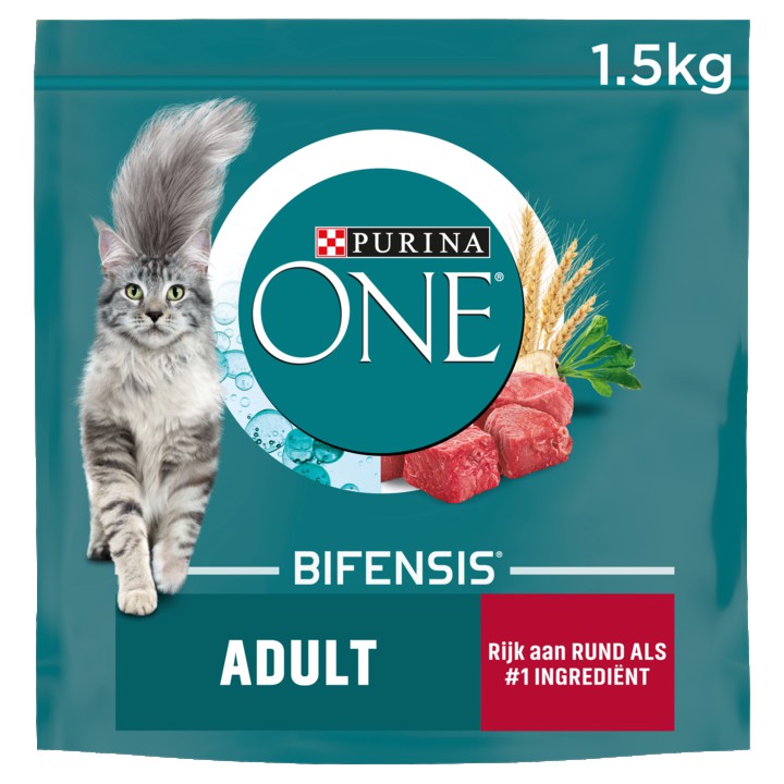 Purina&amp;reg; ONE Adult Rijk aan Rund kattenvoer 1, 5kg