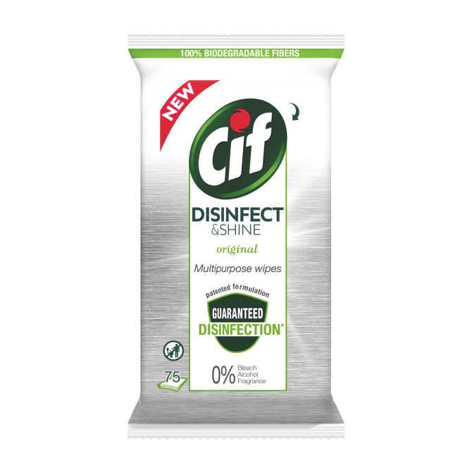 Cif Desinfect &amp; Shine doekjes